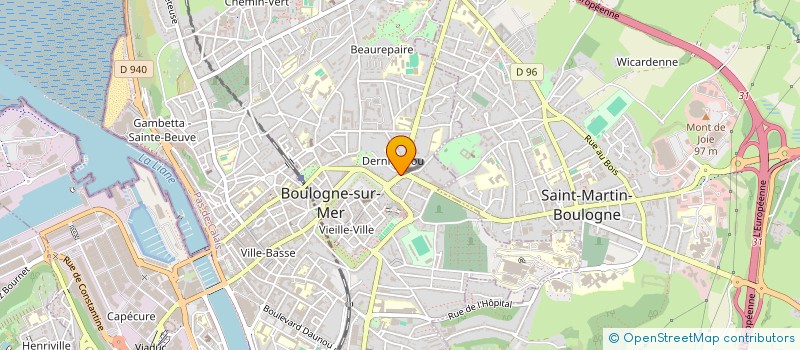 localisation de l'entreprise SCI DE LA GARE  BOULOGNE-SUR-MER