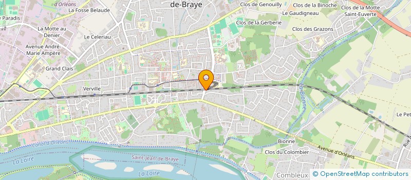 localisation de l'entreprise SCI DE LA GARE à SAINT-JEAN-DE-BRAYE