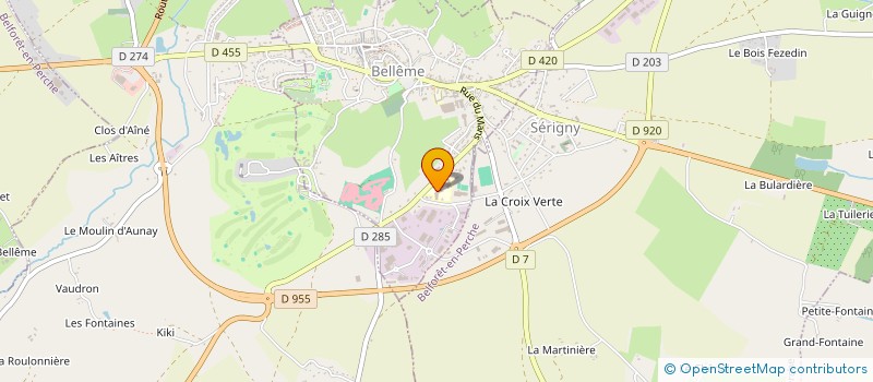 localisation de l'entreprise SCI DE LA GARE  BELLEME