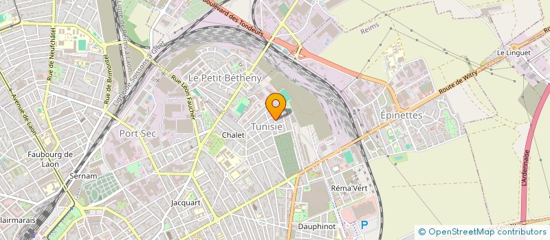 localisation de l'entreprise SCI DE LA GARE  JOUY-LES-REIMS