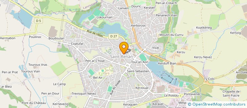 localisation de l'entreprise SCI DE LA GARE  SAINT-RENAN