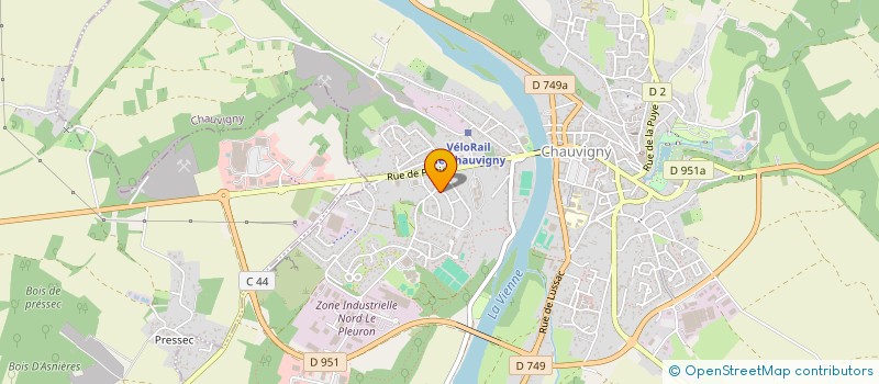 localisation de l'entreprise SCI DE LA GARE  CHAUVIGNY