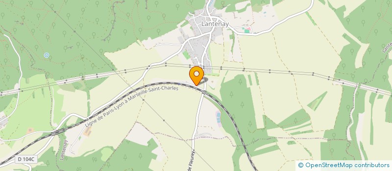 localisation de l'entreprise SCI DE LA GARE  LANTENAY