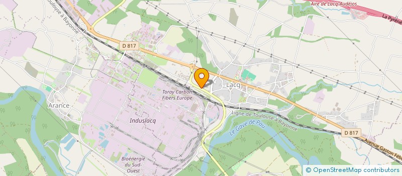 localisation de l'entreprise SCI DE LA GARE  LACQ