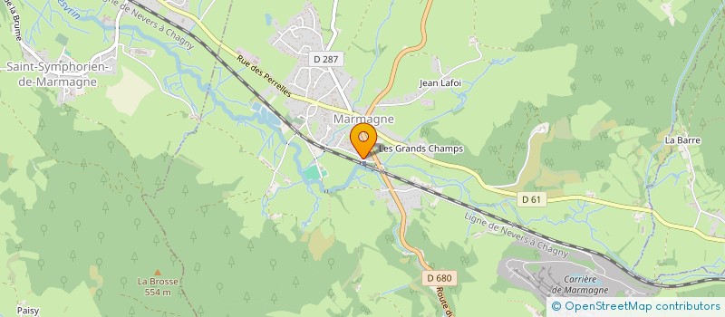 localisation de l'entreprise SCI DE LA GARE  MARMAGNE