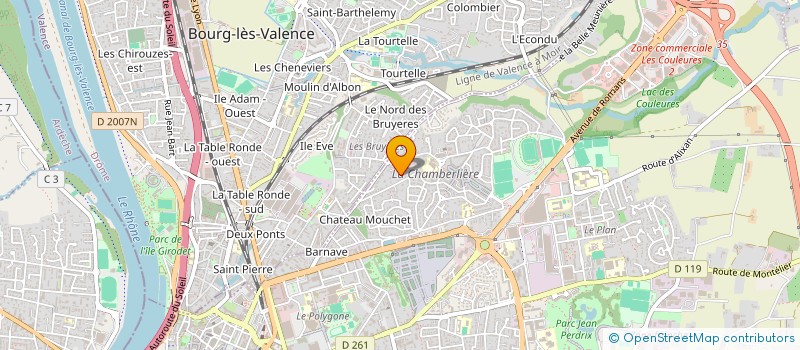localisation de l'entreprise SCI DE LA GARE à VALENCE