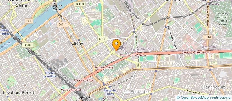 localisation de l'entreprise SCI DE LA GARE à CLICHY