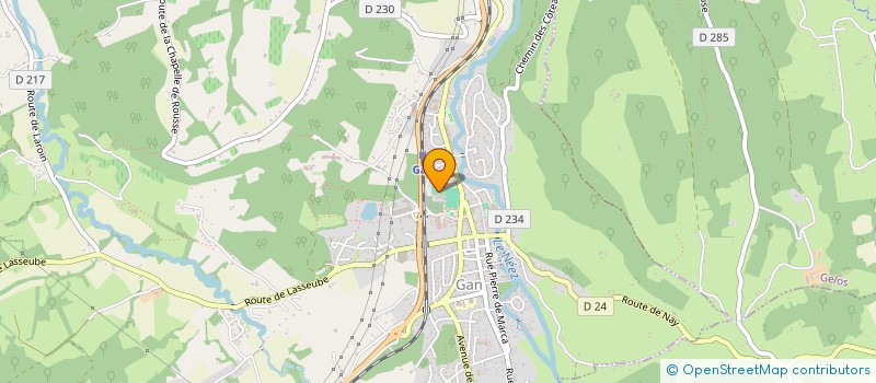 localisation de l'entreprise SCI DE LA GARE  GAN