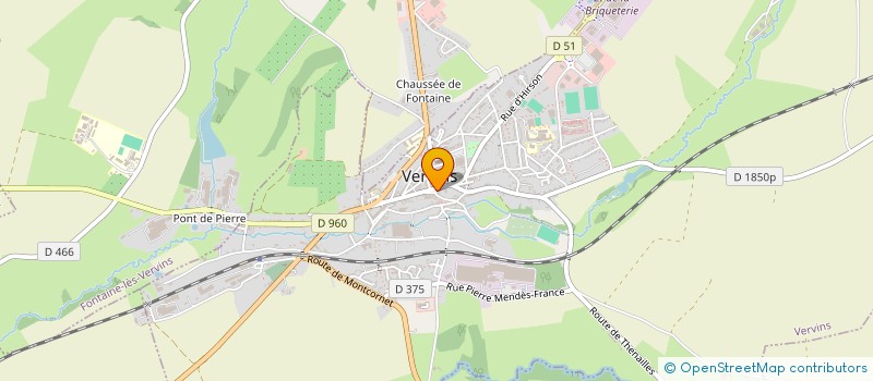 localisation de l'entreprise SCI DE LA GARE  VERVINS