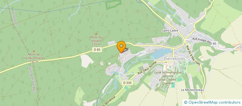 localisation de l'entreprise SCI DE LA GARE A TOITS  PIERREFONDS