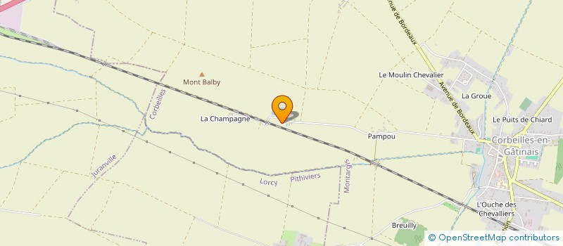 localisation de l'entreprise SCI DE LA GARE D AUXY  CORBEILLES