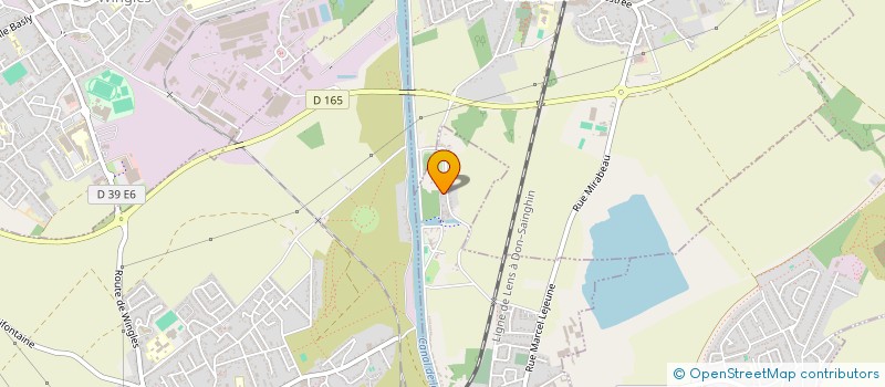 localisation de l'entreprise SCI DE LA GARE D'EAU  PONT-A-VENDIN