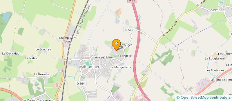 localisation de l'entreprise SCI DE LA GARE D'ECOUVES à VALFRAMBERT