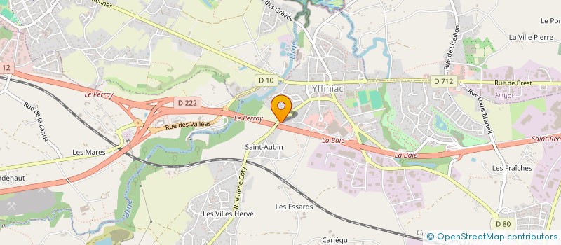 localisation de l'entreprise SCI DE LA GARE D'YFFINIAC  YFFINIAC