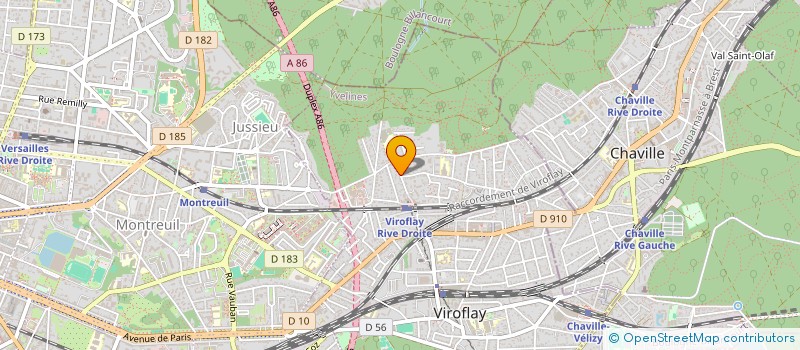 localisation de l'entreprise SCI DE LA GARE DES CHANTIERS  VIROFLAY