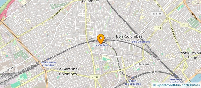 localisation de l'entreprise SCI DE LA GARE DES VALLEES  LA GARENNE-COLOMBES