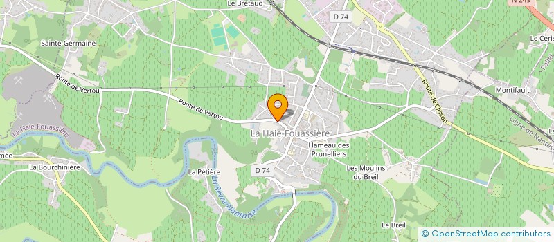 localisation de l'entreprise SCI DE LA GARENNE  LA HAIE-FOUASSIERE