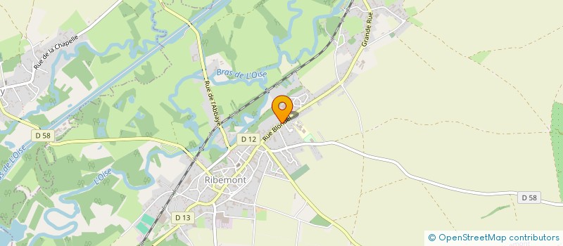 localisation de l'entreprise SCI DE LA GARENNE  RIBEMONT