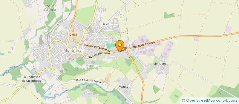 localisation de l'entreprise SCI DE LA GARENNE  MONTMIRAIL