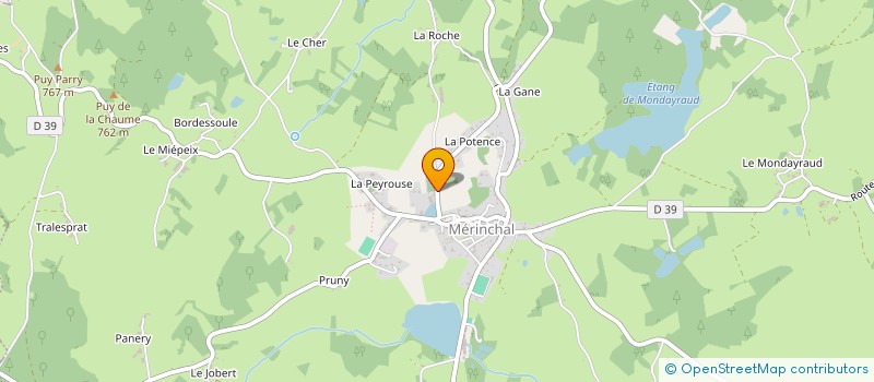 localisation de l'entreprise SCI DE LA GARENNE  MERINCHAL