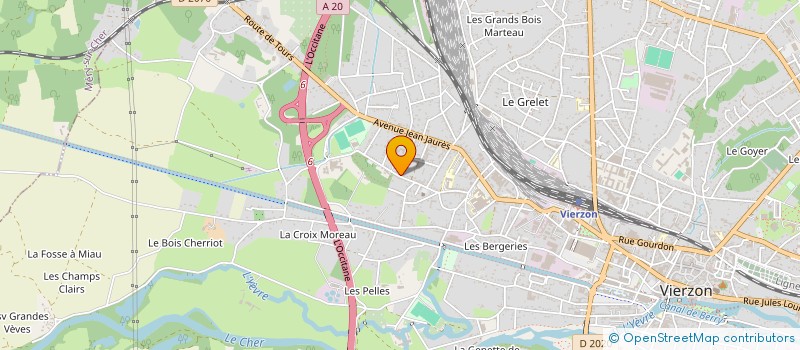 localisation de l'entreprise SCI DE LA GARENNE  VIERZON