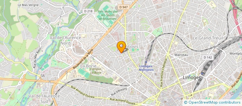 localisation de l'entreprise SCI DE LA GARNAUDIE à LIMOGES