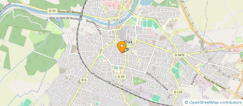 localisation de l'entreprise SCI DE LA GARONNE à DAX