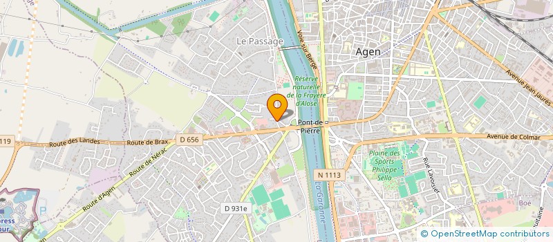 localisation de l'entreprise SCI DE LA GARONNE  LE PASSAGE