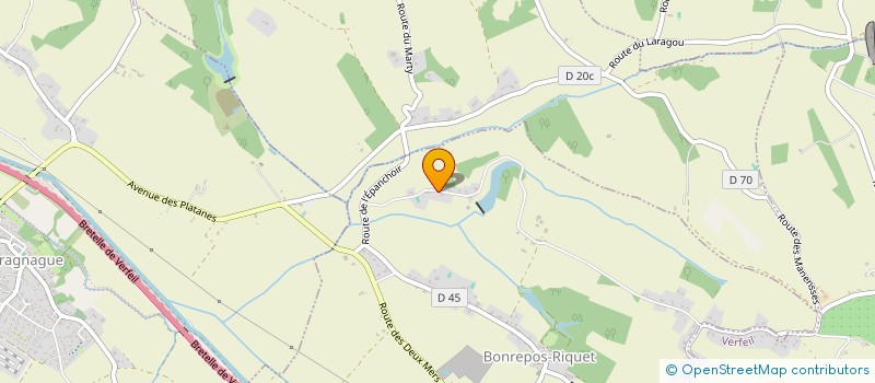 localisation de l'entreprise SCI DE LA GARRIGUE  BONREPOS-RIQUET