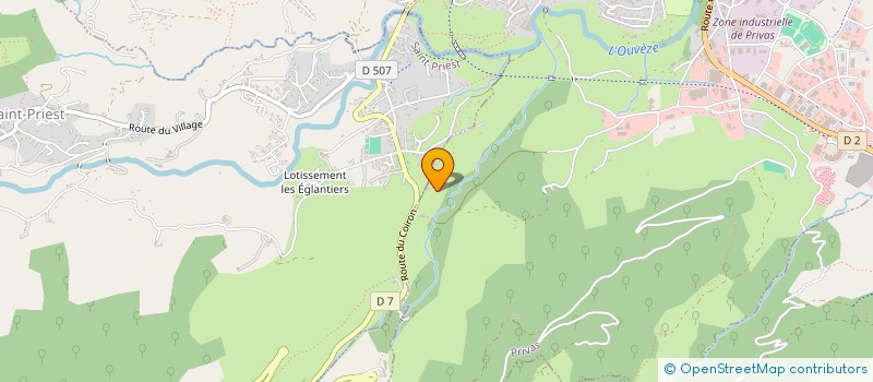 localisation de l'entreprise SCI DE LA GARS  SAINT-PRIEST