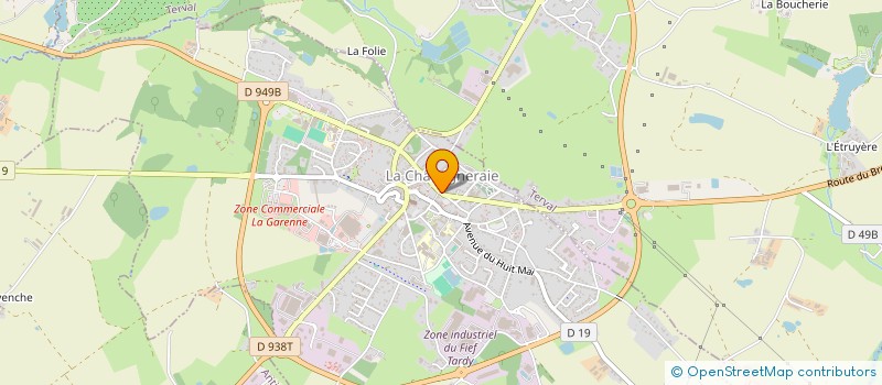 localisation de l'entreprise SCI DE LA GATINE  LA CHATAIGNERAIE