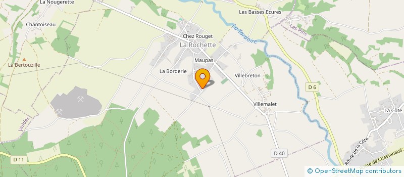 localisation de l'entreprise SCI DE LA GATINE à LA ROCHETTE