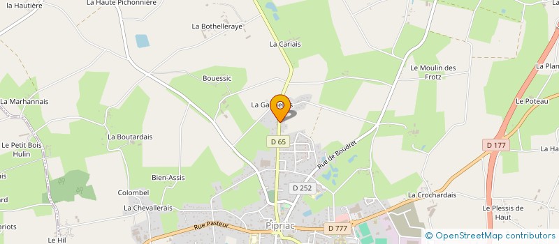 localisation de l'entreprise SCI DE LA GATINELAIE  PIPRIAC