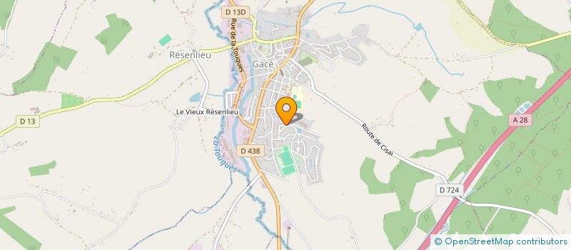 localisation de l'entreprise SCI DE LA GAUCHINIERE à GACE