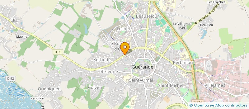 localisation de l'entreprise SCI DE LA GAUDINAIS  GUERANDE