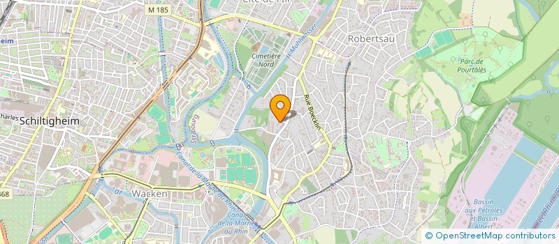 localisation de l'entreprise SCI DE LA GENTIANE  STRASBOURG