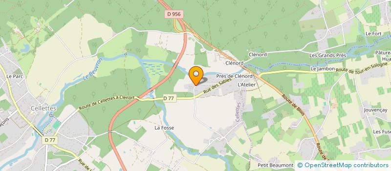localisation de l'entreprise SCI DE LA GERMONIERE à CELLETTES