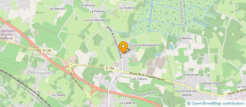 localisation de l'entreprise SCI DE LA GIRAUDIERE  HAUTE-GOULAINE