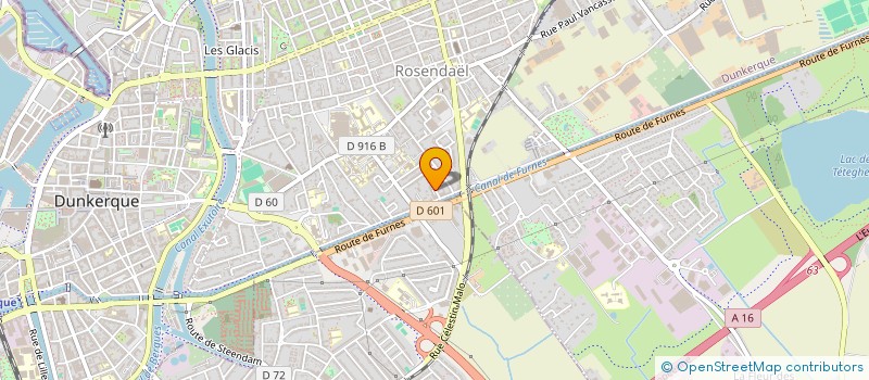 localisation de l'entreprise SCI DE LA GLACIERE à DUNKERQUE
