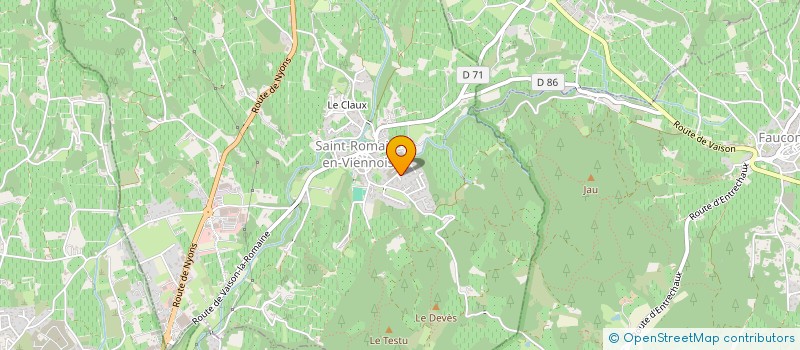 localisation de l'entreprise SCI DE LA GLACIERE  CRESTET