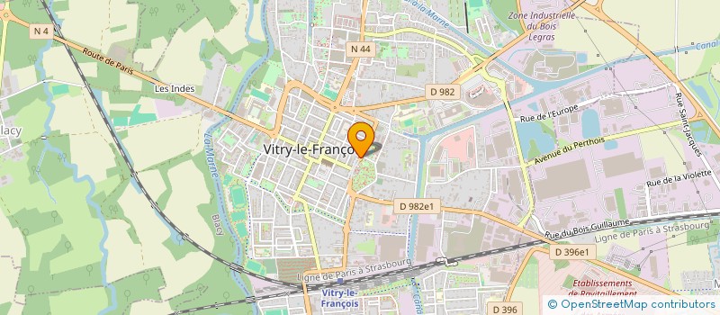 localisation de l'entreprise SCI DE LA GLACIERE à VITRY-LE-FRANCOIS