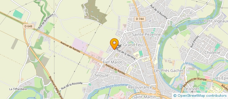 localisation de l'entreprise SCI DE LA GLAIE à NIORT