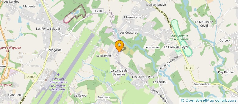 localisation de l'entreprise SCI DE LA GLANE à COUZEIX