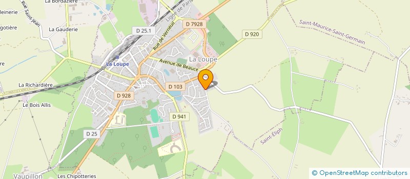 localisation de l'entreprise SCI DE LA GLANNERIE à LA LOUPE