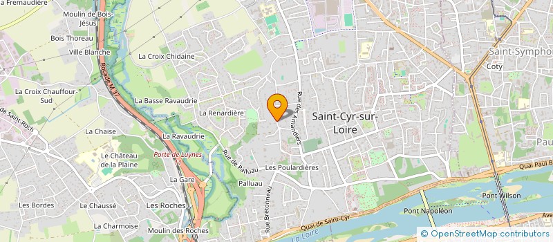 localisation de l'entreprise SCI DE LA GOUDIERE  SAINT-CYR-SUR-LOIRE