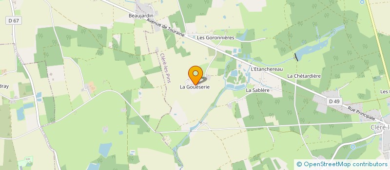 localisation de l'entreprise SCI DE LA GOUESERIE  CLERE-LES-PINS