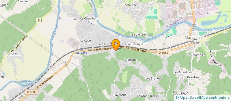 localisation de l'entreprise SCI DE LA GOURGUE  MARSAC-SUR-L'ISLE