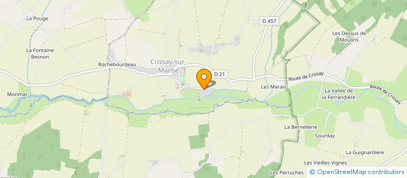 localisation de l'entreprise SCI DE LA GRAND CROIX  CRISSAY-SUR-MANSE