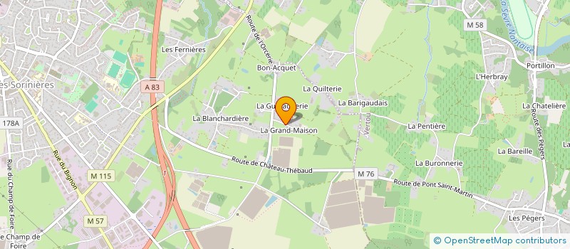 localisation de l'entreprise SCI DE LA GRAND MAISON  LES SORINIERES