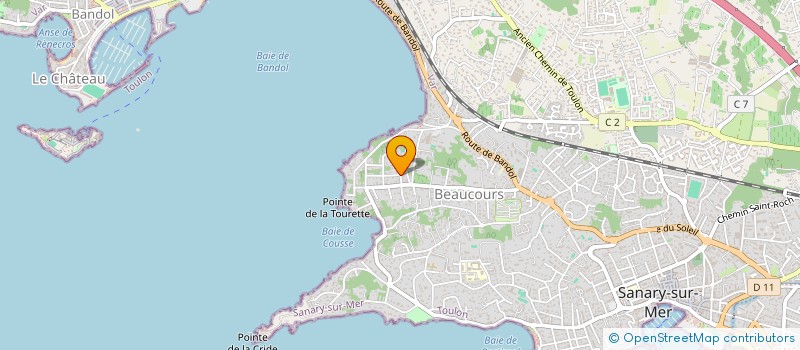 localisation de l'entreprise SCI DE LA GRAND'RUE à SANARY-SUR-MER